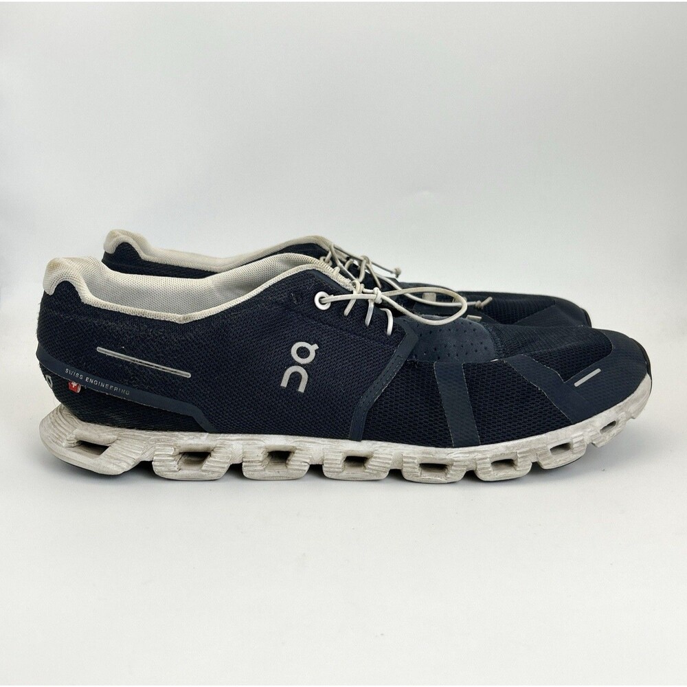 On Cloud 6 Running Shoes Mens Sz 13 Midnight Navy Low Top Lace-up Athletic